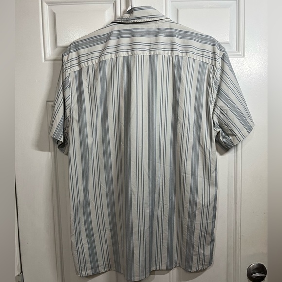 2/$30 Abercrombie & Fitch Blue and White Striped Button Down Shirt - Picture 5 of 5